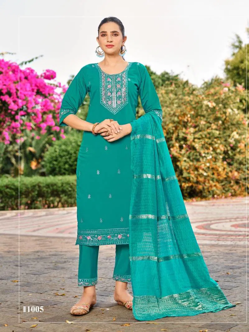 Sofia Vol 1 By Sankheswer Roman Silk Readymade Top Bottom With Dupatta Wholesale In India